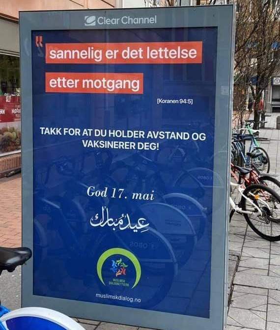 Čestitka 1.jpg - Oslo: Bajramske čestitke muslimanske zajednice na sredstvima javnog prevoza